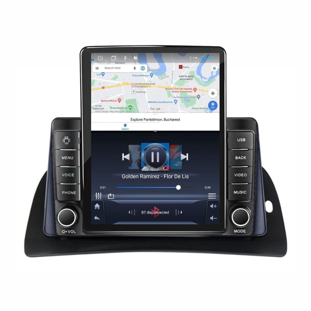 Navigatie dedicata cu Android Renault Kangoo II 2014 - 2021, 1GB RAM, Radio GPS Dual Zone, Touchscreen IPS 9.7