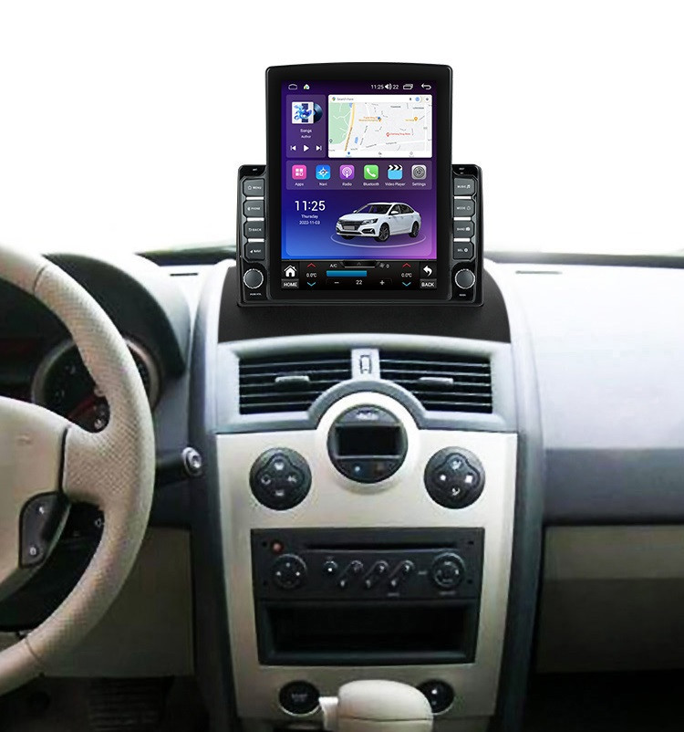 Navigatie dedicata cu Android Renault Megane II 2001 - 2009, 8GB RAM, Radio GPS Dual Zone, Touchscreen IPS 9.7