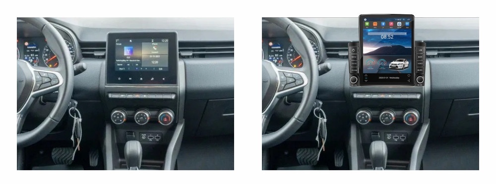 Navigatie dedicata cu Android Renault Zoe dupa 2019, 1GB RAM, Radio GPS Dual Zone, Touchscreen IPS 9.7