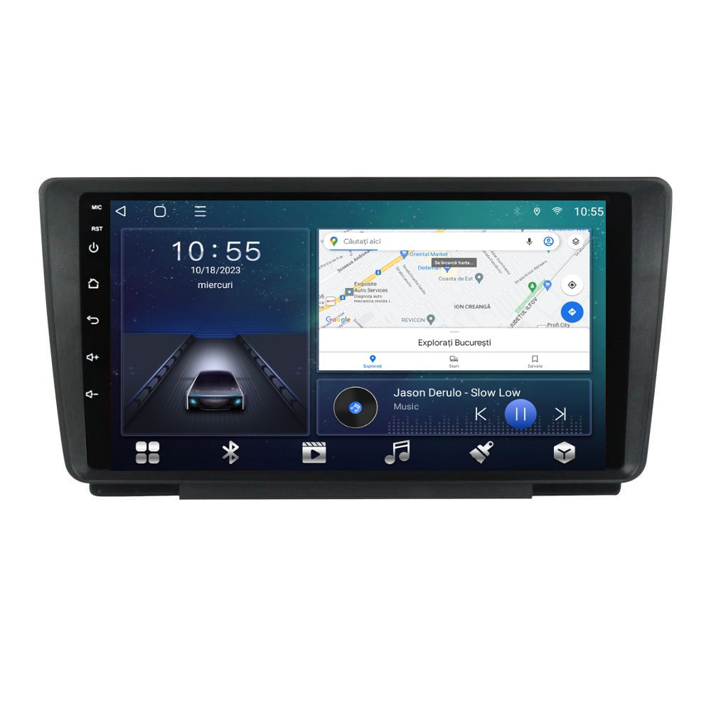 Navigatie dedicata cu Android Skoda Octavia II 2004 - 2013, 2GB RAM, Radio GPS Dual Zone, Display HD QLED 9