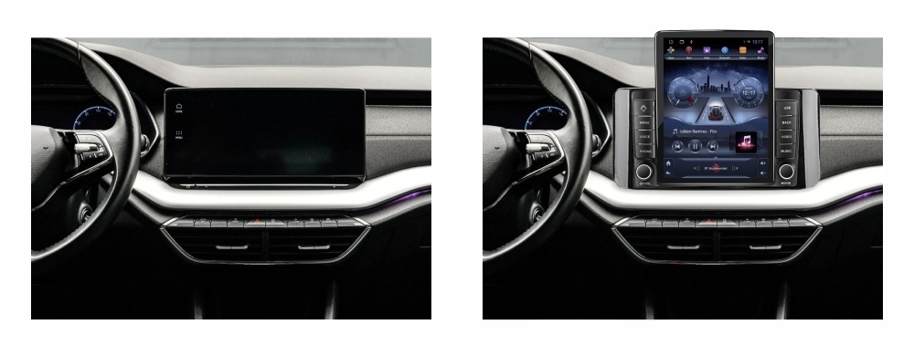 Navigatie dedicata cu Android Skoda Octavia IV dupa 2019, 1GB RAM, Radio GPS Dual Zone, Touchscreen IPS 9.7