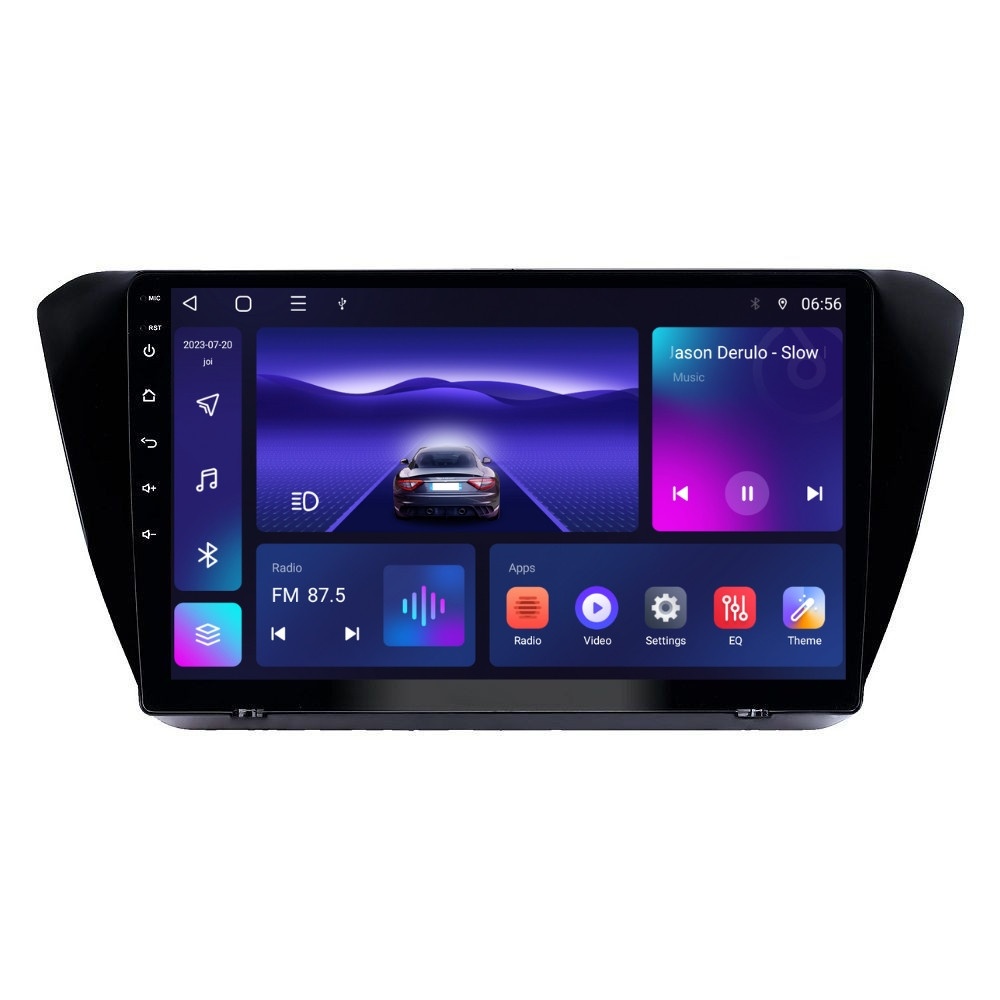 Navigatie dedicata cu Android Skoda Superb III 2015 - 2017, 4GB RAM, Radio GPS Dual Zone, Display HD IPS 10" Touchscreen, Internet Wi-Fi, Bluetooth, MirrorLink, USB