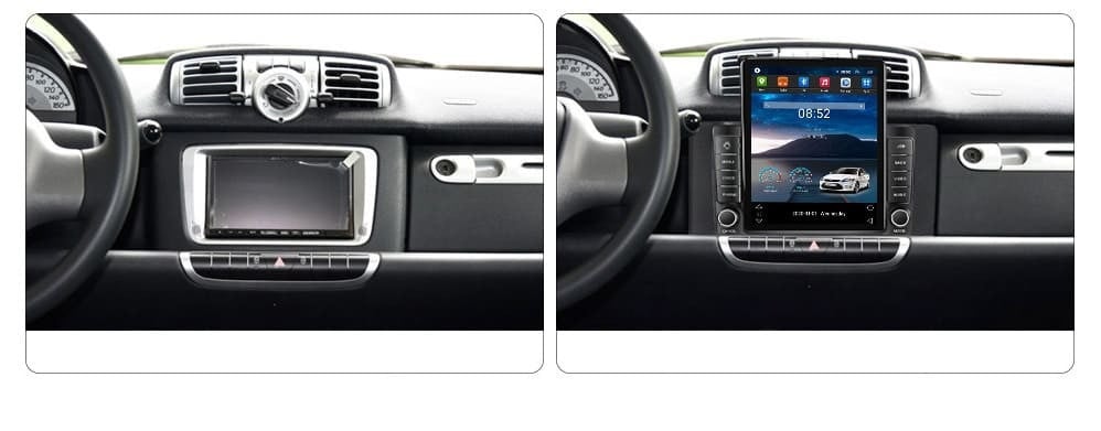 Navigatie dedicata cu Android Smart Fortwo 2011 - 2014, 2GB RAM, Radio GPS Dual Zone, Touchscreen IPS 9.7