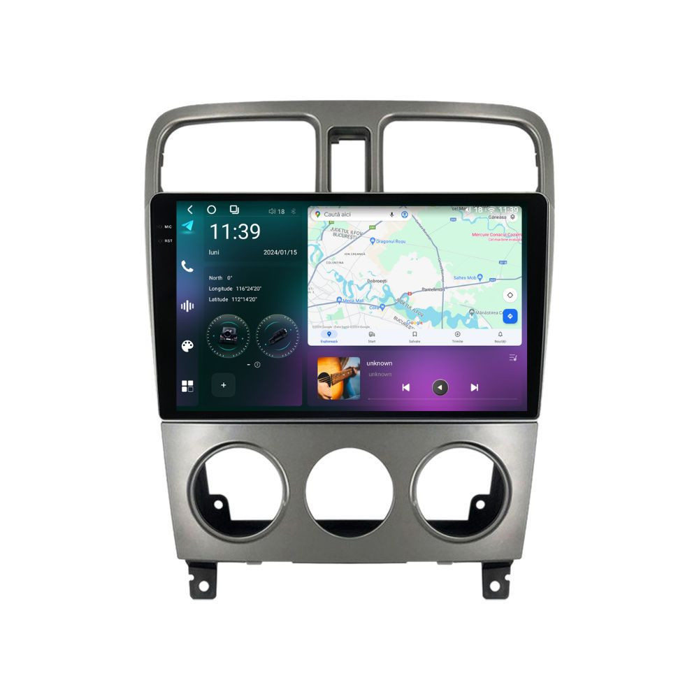 Navigatie dedicata cu Android Subaru Forester 2002 - 2008, 12GB RAM, Radio GPS Dual Zone, Display 2K QLED 9.5