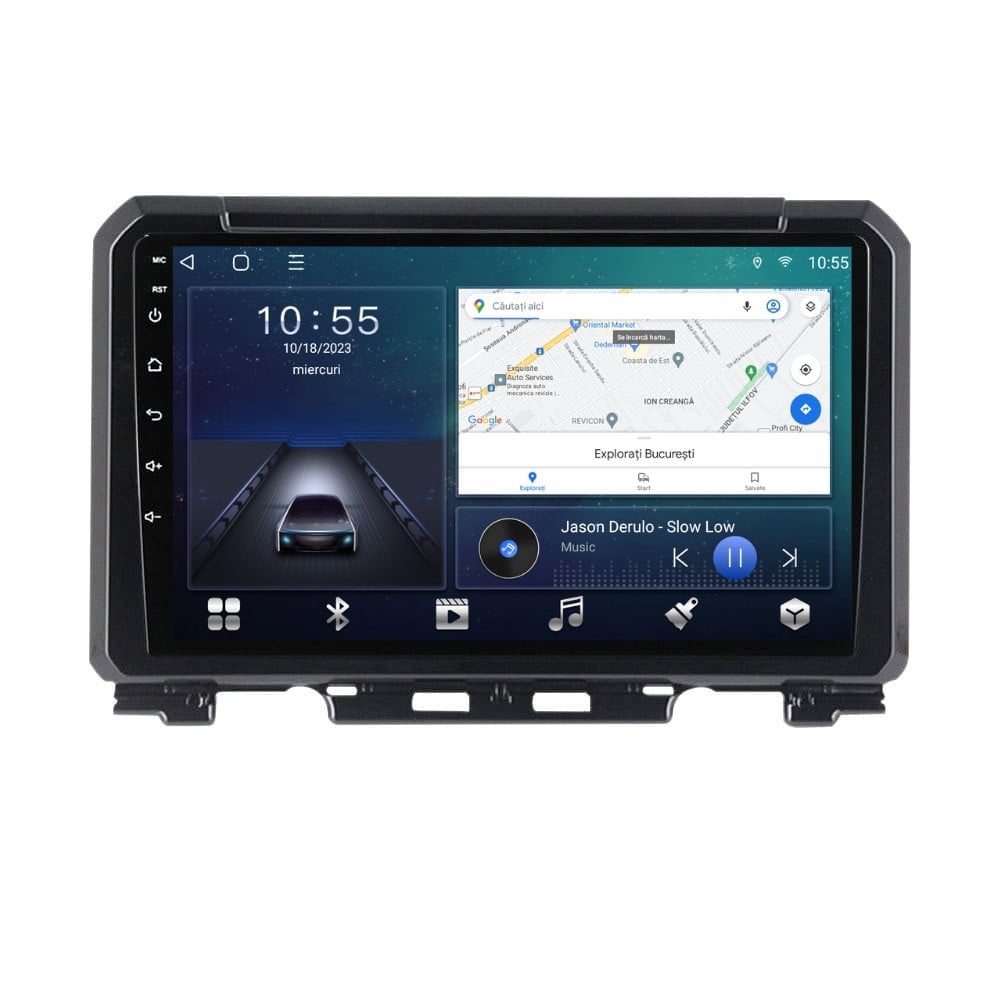 Navigatie dedicata cu Android Suzuki Jimny dupa 2018, 3GB RAM, Radio GPS Dual Zone, Display HD QLED 9