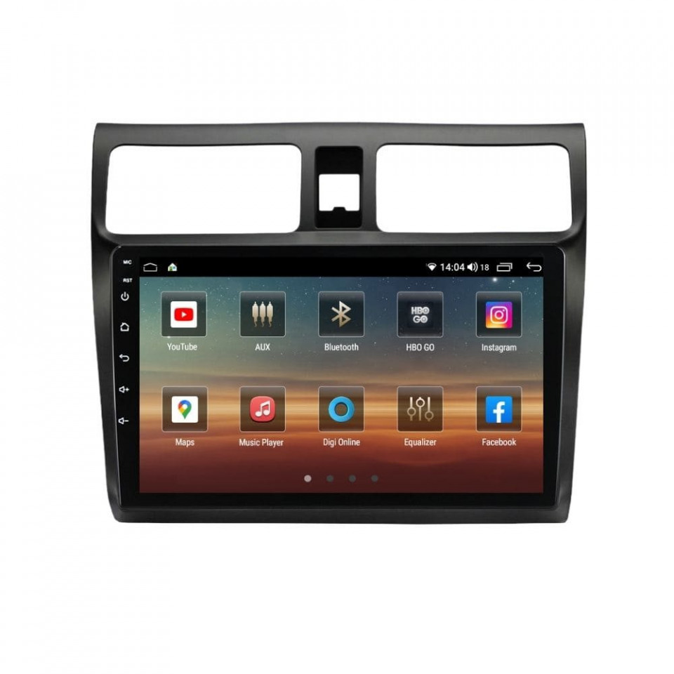 Navigatie dedicata cu Android Suzuki Swift III 2005 - 2010, 8GB RAM, Radio GPS Dual Zone, Display HD QLED 10