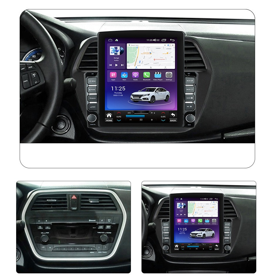 Navigatie dedicata cu Android Suzuki SX4 S-Cross dupa 2013, 4GB RAM, Radio GPS Dual Zone, Touchscreen IPS 9.7