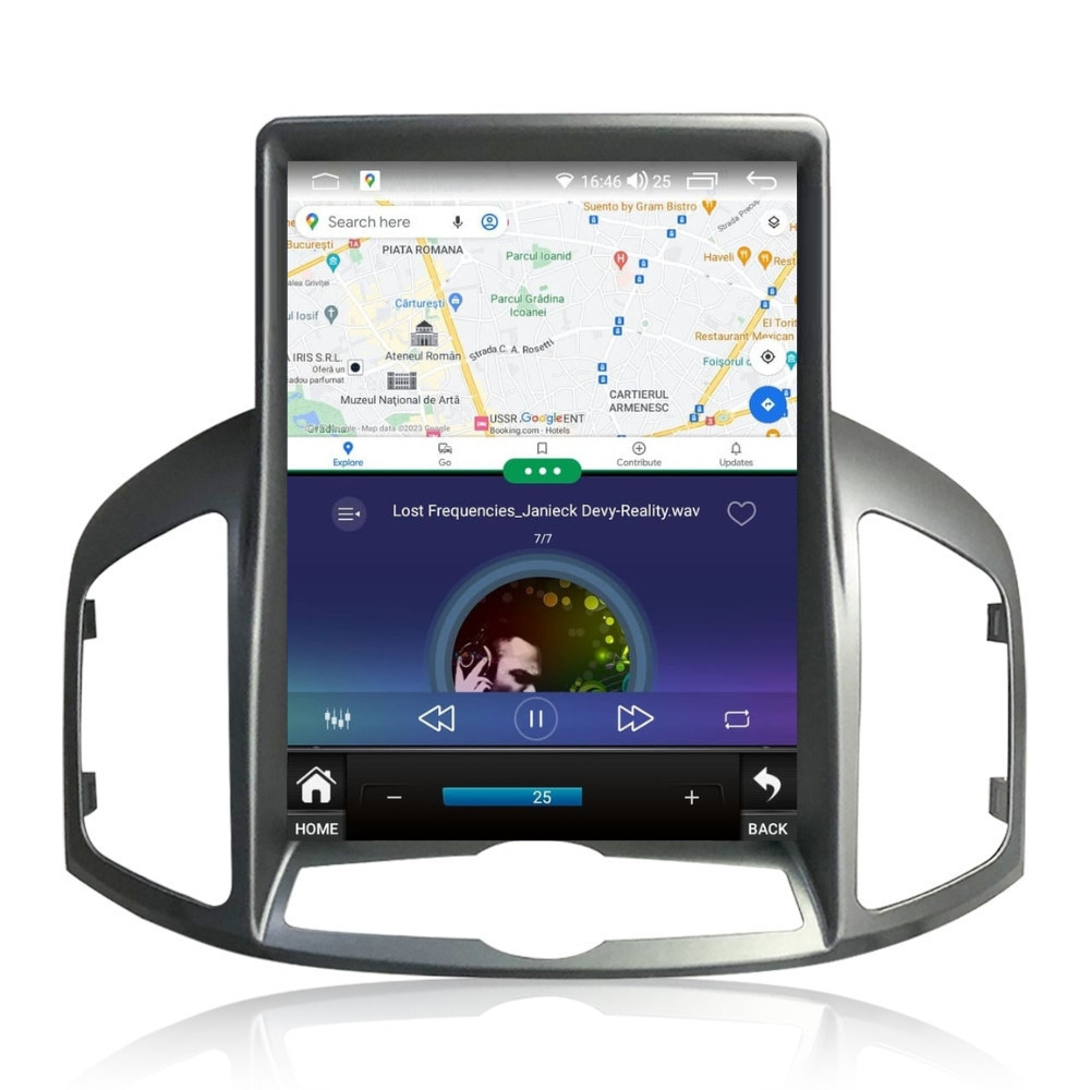 Navigatie dedicata cu Android tip tesla Chevrolet Captiva 2011 - 2016, 8GB RAM, Radio GPS Dual Zone, Touchscreen IPS 9.7