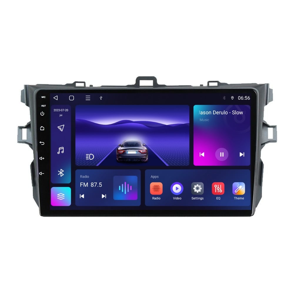 Navigatie dedicata cu Android Toyota Corolla 2007 - 2013, 2GB RAM, Radio GPS Dual Zone, Display HD QLED 9