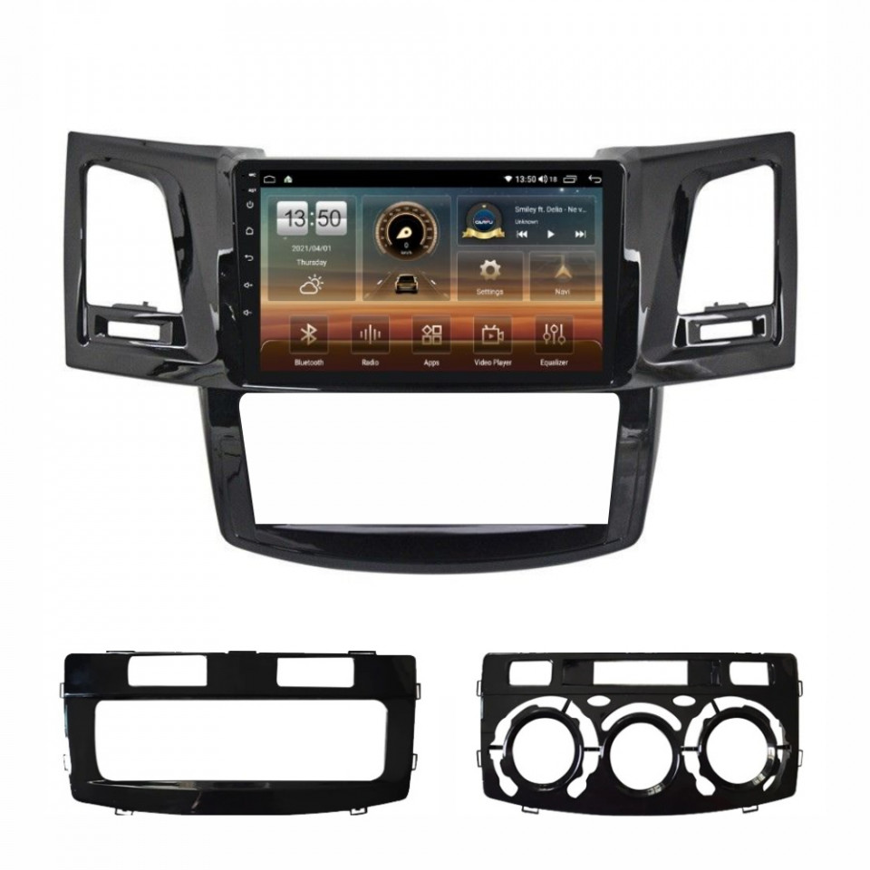 Navigatie dedicata cu Android Toyota Hilux VII 2004 - 2015, 4GB RAM, Radio GPS Dual Zone, Display HD QLED 9