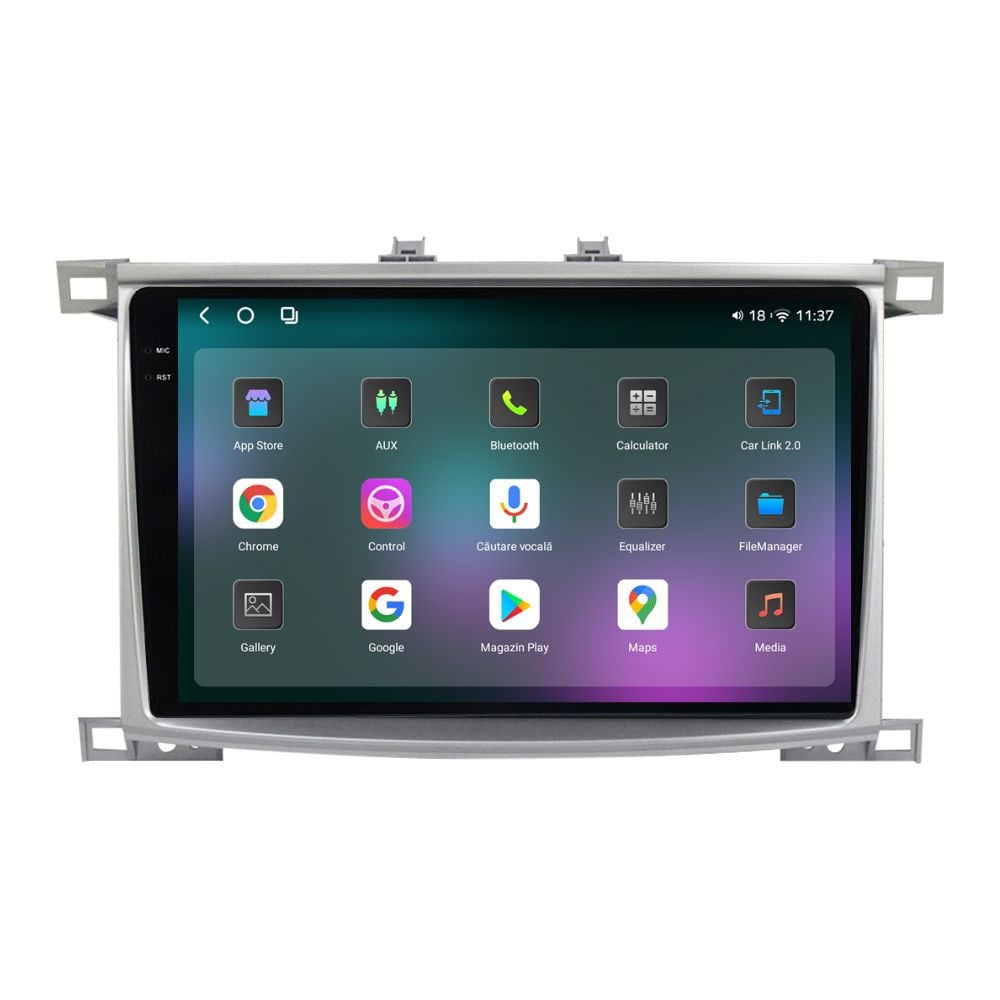 Navigatie dedicata cu Android Toyota Land Cruiser J100 2002 - 2008, 12GB RAM, Radio GPS Dual Zone, Display 2K QLED 10.36