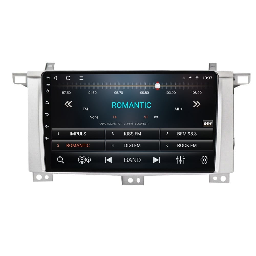 Navigatie dedicata cu Android Toyota Land Cruiser J100 2002 - 2008, 2GB RAM, Radio GPS Dual Zone, Display HD QLED 9