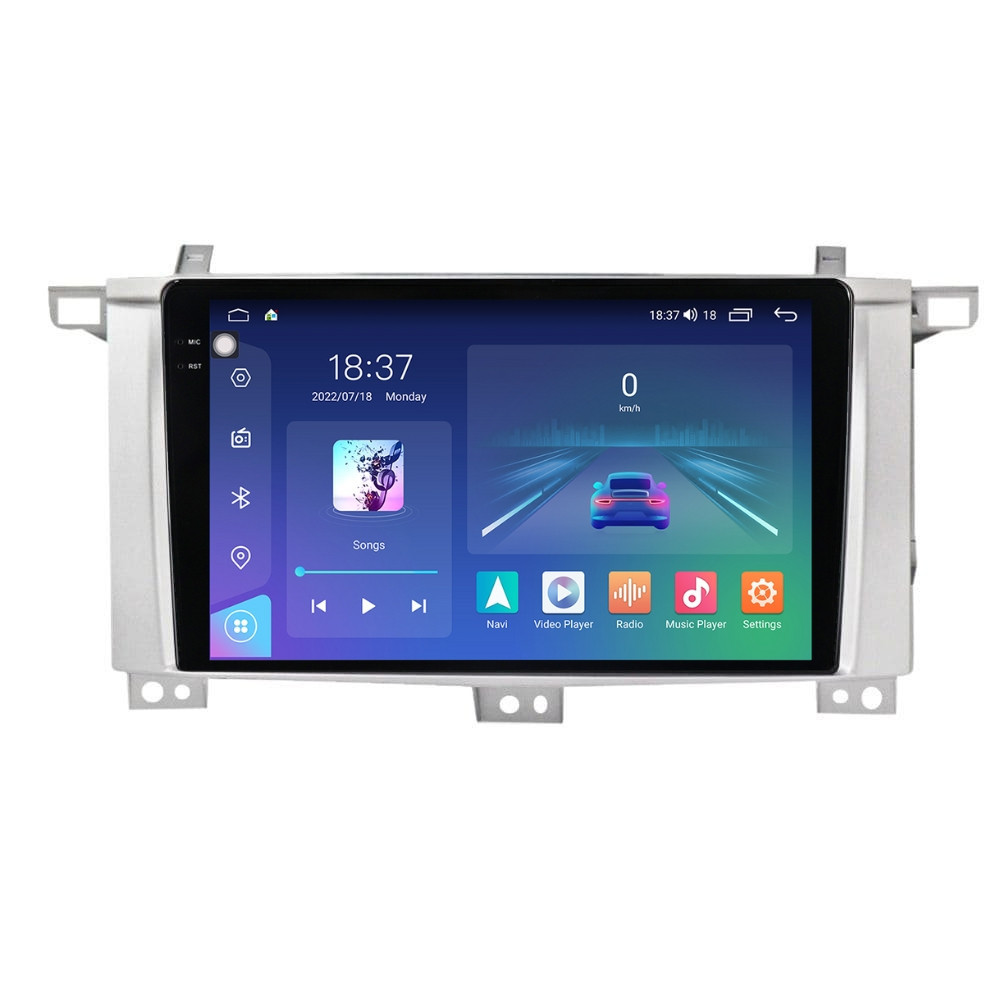 Navigatie dedicata cu Android Toyota Land Cruiser J100 2002 - 2008, 8GB RAM, Radio GPS Dual Zone, Display 2K QLED 9.5