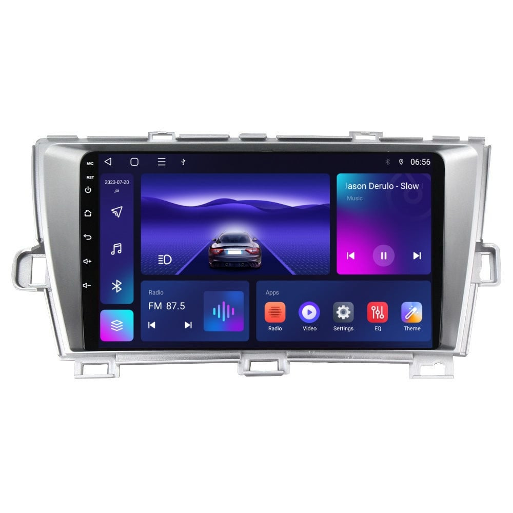 Navigatie dedicata cu Android Toyota Prius 2009 - 2015, 3GB RAM, Radio GPS Dual Zone, Display HD QLED 9