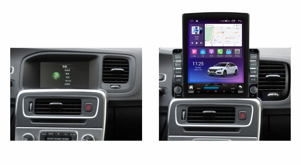 Navigatie dedicata cu Android Volvo S60 II / V60 I 2014 - 2018, 8GB RAM, Radio GPS Dual Zone, Touchscreen IPS 9.7