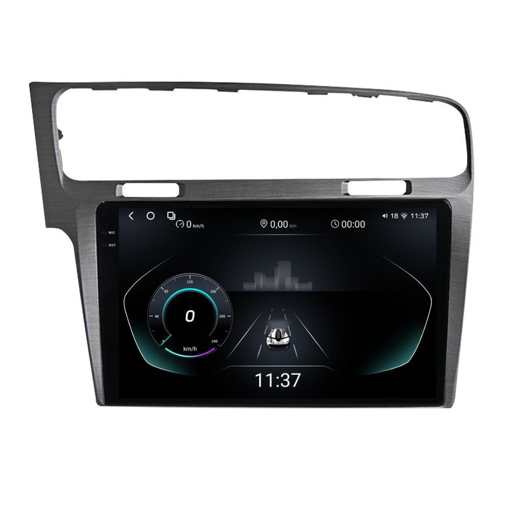 Navigatie dedicata cu Android VW Golf VII 2012 - 2019, argintiu, 12GB RAM, Radio GPS Dual Zone, Display 2K QLED 10.36