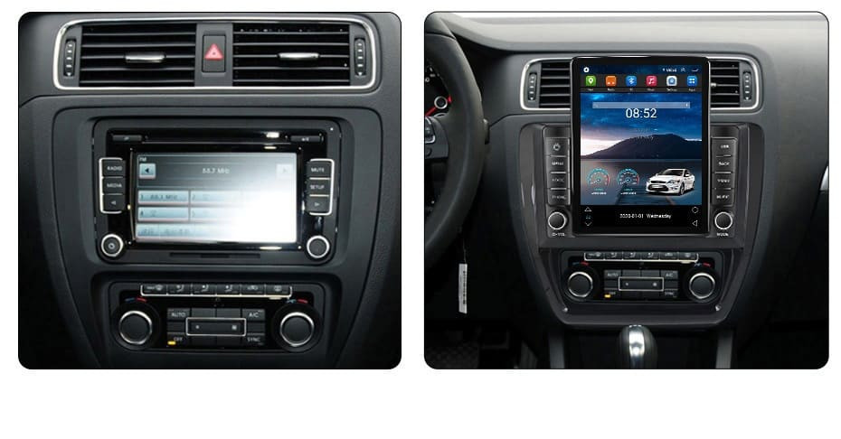 Navigatie dedicata cu Android VW Jetta IV 2011 - 2018, 1GB RAM, Radio GPS Dual Zone, Touchscreen IPS 9.7