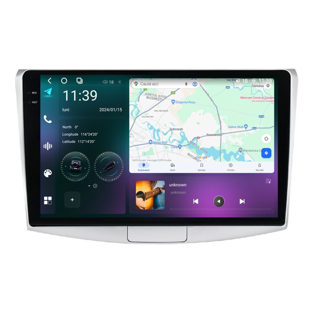 Navigatie dedicata cu Android VW Passat B6 / B7 2005 - 2015, 12GB RAM, Radio GPS Dual Zone, Display 2K QLED 10.36