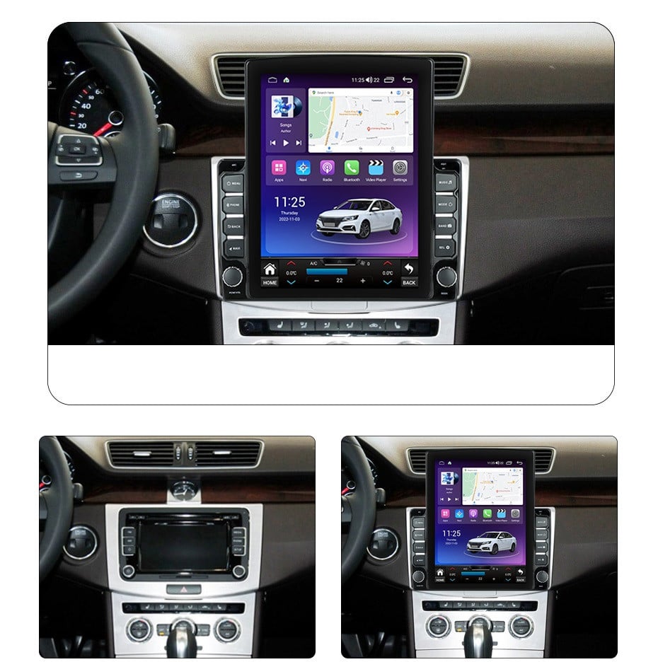 Navigatie dedicata cu Android VW Passat B6 / B7 2005 - 2015, 8GB RAM, Radio GPS Dual Zone, Touchscreen IPS 9.7