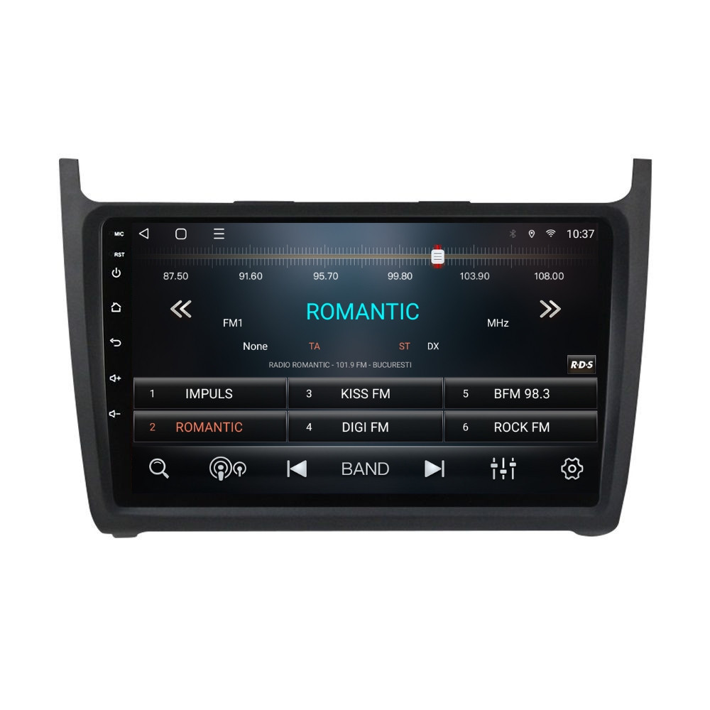 Navigatie dedicata cu Android VW Polo 6R 2009 - 2018, 2GB RAM, Radio GPS Dual Zone, Display HD QLED 9