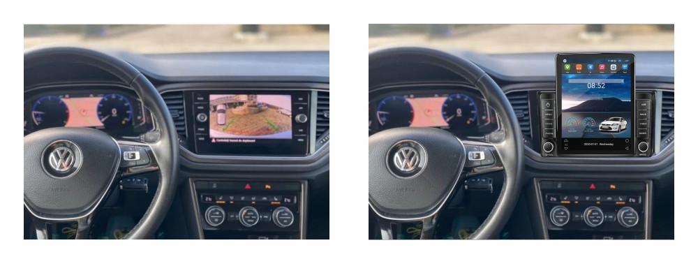 Navigatie dedicata cu Android VW T-Roc dupa 2017, 2GB RAM, Radio GPS Dual Zone, Touchscreen IPS 9.7