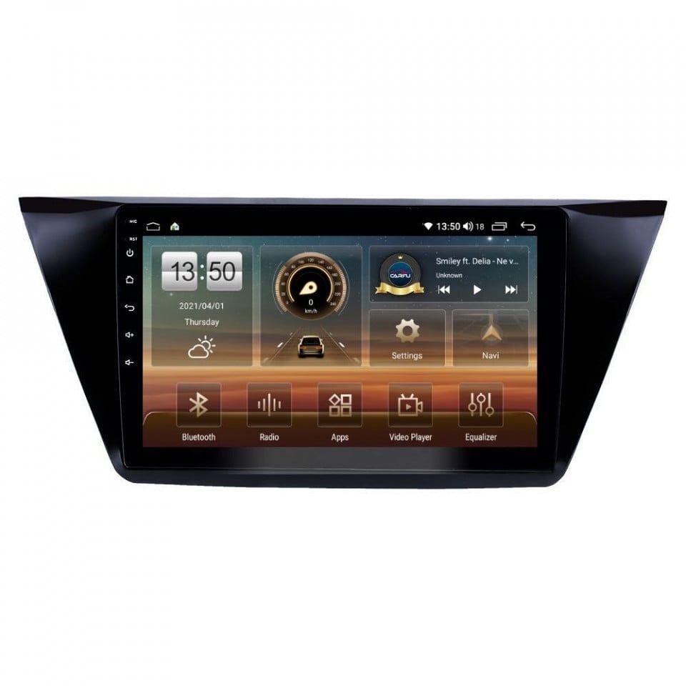 Navigatie dedicata cu Android VW Touran III dupa 2015, 6GB RAM, Radio GPS Dual Zone, Display HD QLED 10