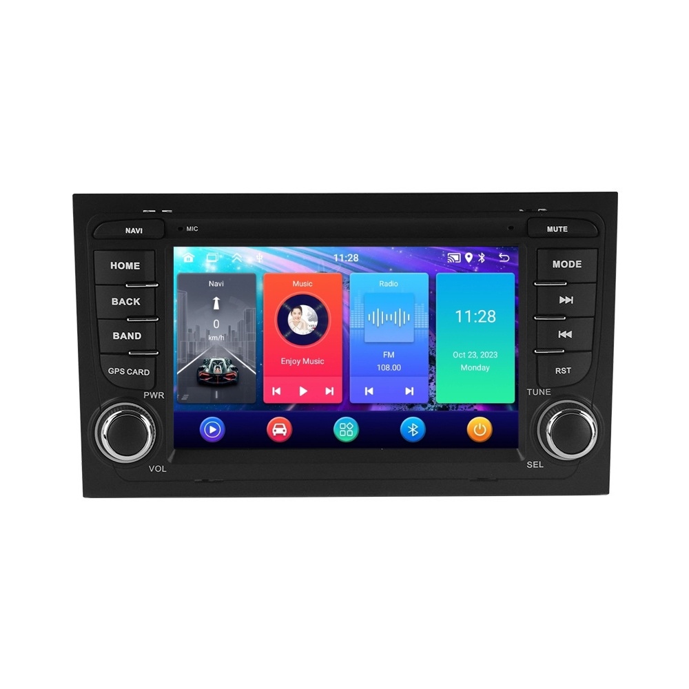 Navigatie dedicata cu Android Audi A4 (B6, B7) 2000 - 2008, 2GB RAM, Radio GPS Dual Zone, Display HD IPS 7