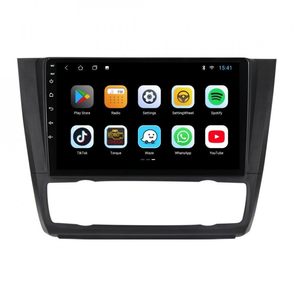 Navigatie dedicata cu Android BMW Seria 1 (E81 / E87) 2007 - 2013, clima automata, 1GB RAM, Radio GPS Dual Zone, Display HD IPS 9