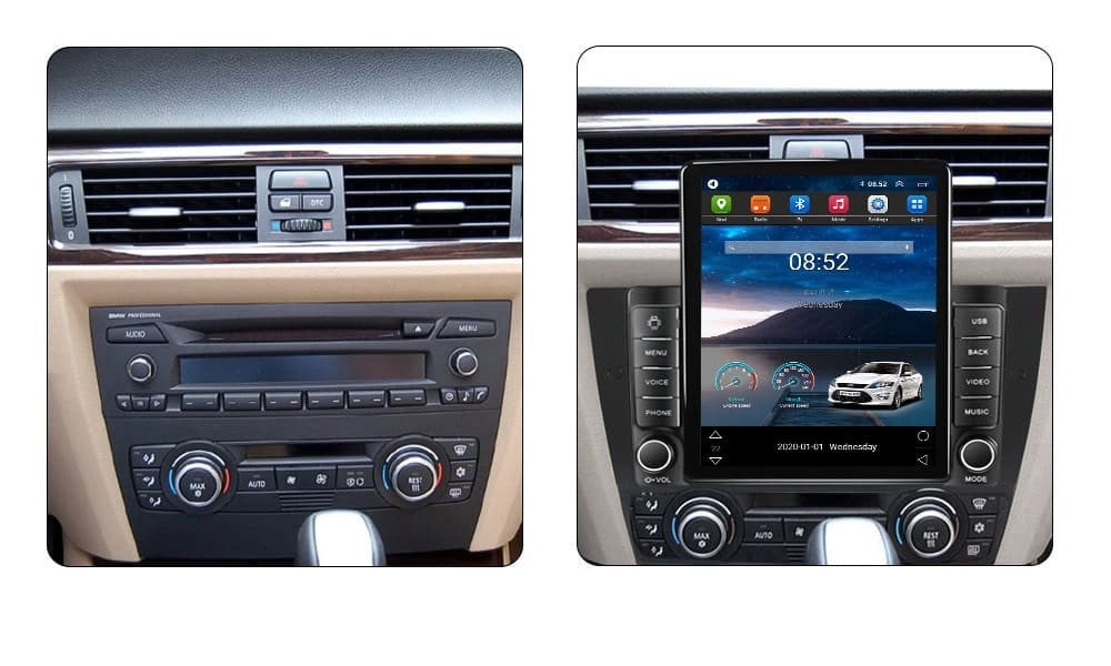 Navigatie dedicata cu Android BMW Seria 3 (E90) 2004 - 2013, 1GB RAM, Radio GPS Dual Zone, Touchscreen IPS 9.7