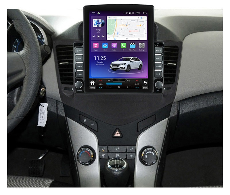 Navigatie dedicata cu Android Chevrolet Cruze 2008 - 2013, 8GB RAM, Radio GPS Dual Zone, Touchscreen IPS 9.7