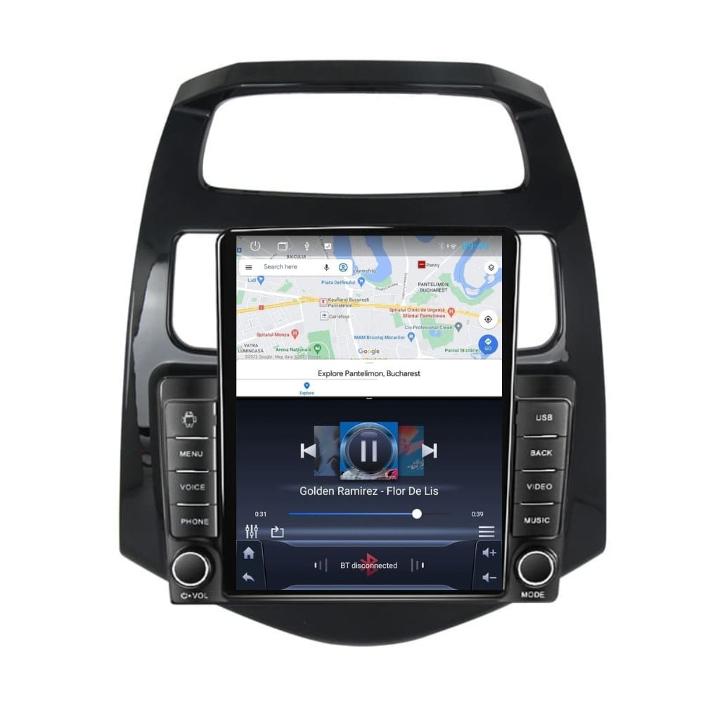 Navigatie dedicata cu Android Chevrolet Spark 2009 - 2015, 2GB RAM, Radio GPS Dual Zone, Touchscreen IPS 9.7