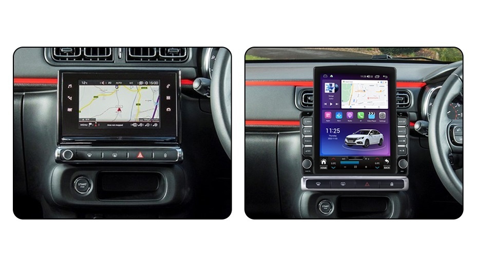 Navigatie dedicata cu Android Citroen C3 Aircross I 2017 - 2023, 1GB RAM, Radio GPS Dual Zone, Touchscreen IPS 9.7