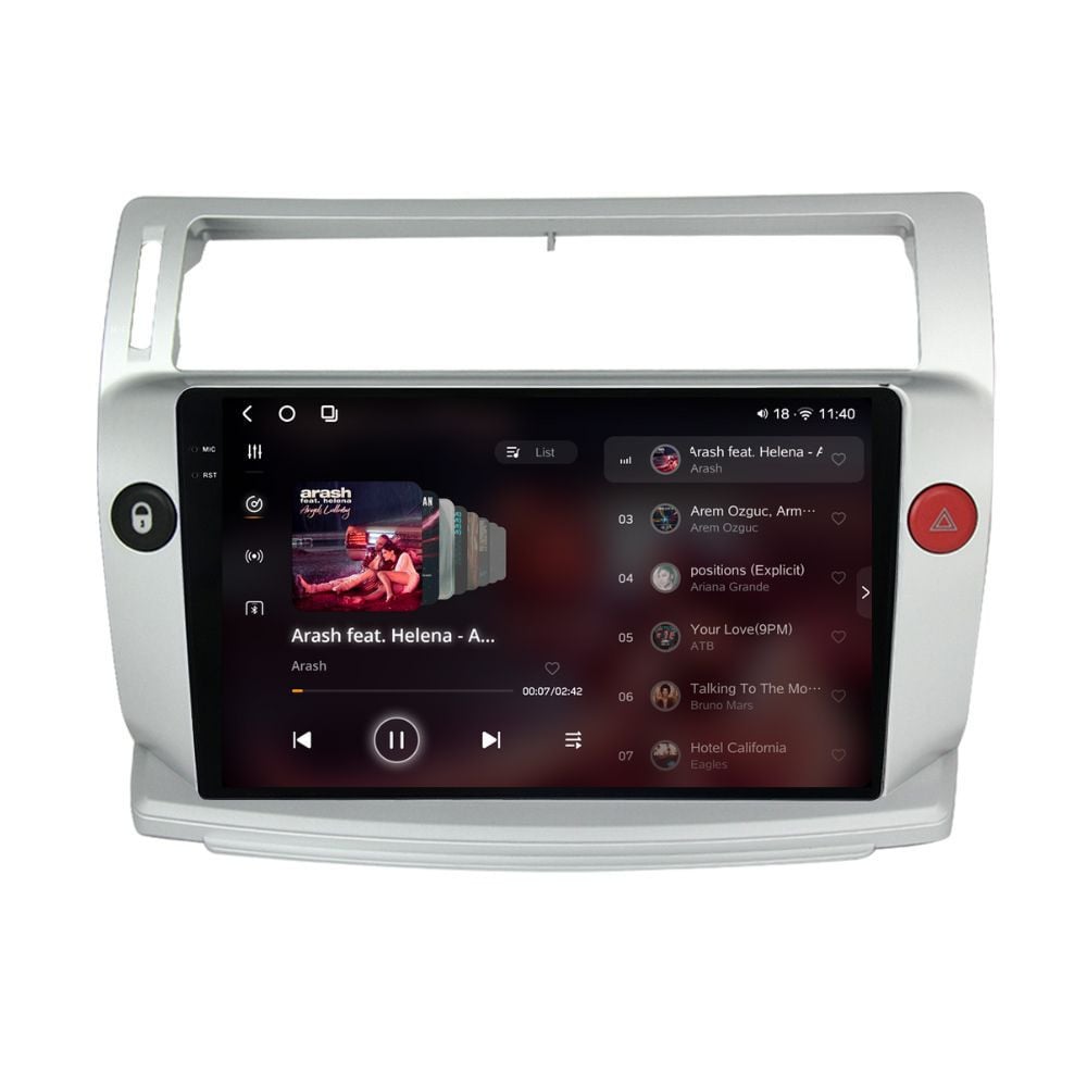 Navigatie dedicata cu Android Citroen C4 I 2004 - 2009, 12GB RAM, Radio GPS Dual Zone, Display 2K QLED 9.5