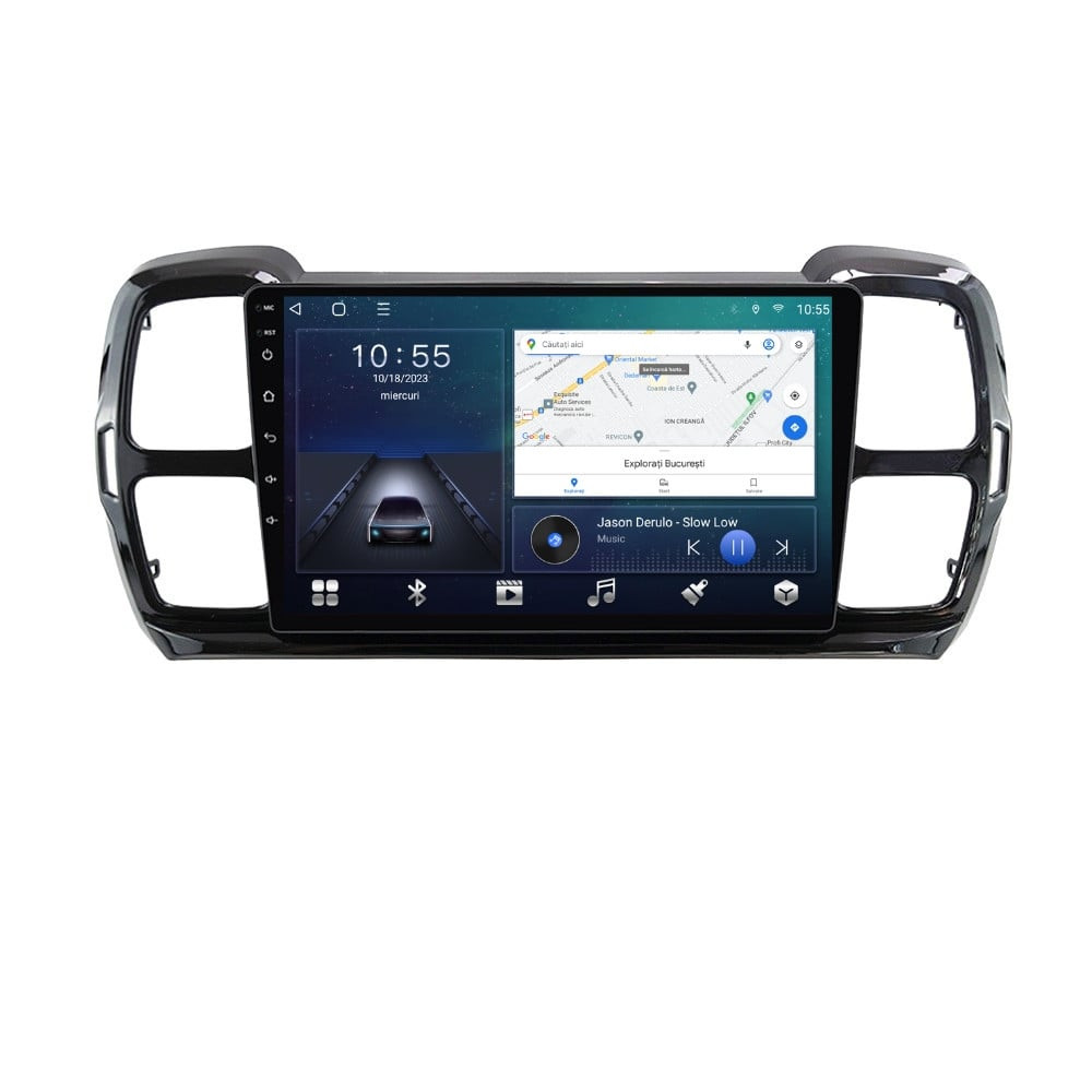 Navigatie dedicata cu Android Citroen C5 Aircross dupa 2018, 3GB RAM, Radio GPS Dual Zone, Display HD QLED 9