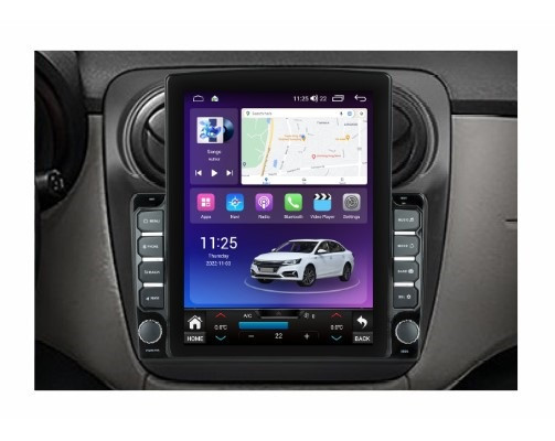 Navigatie dedicata cu Android Dacia Lodgy dupa 2012, 8GB RAM, Radio GPS Dual Zone, Touchscreen IPS 9.7