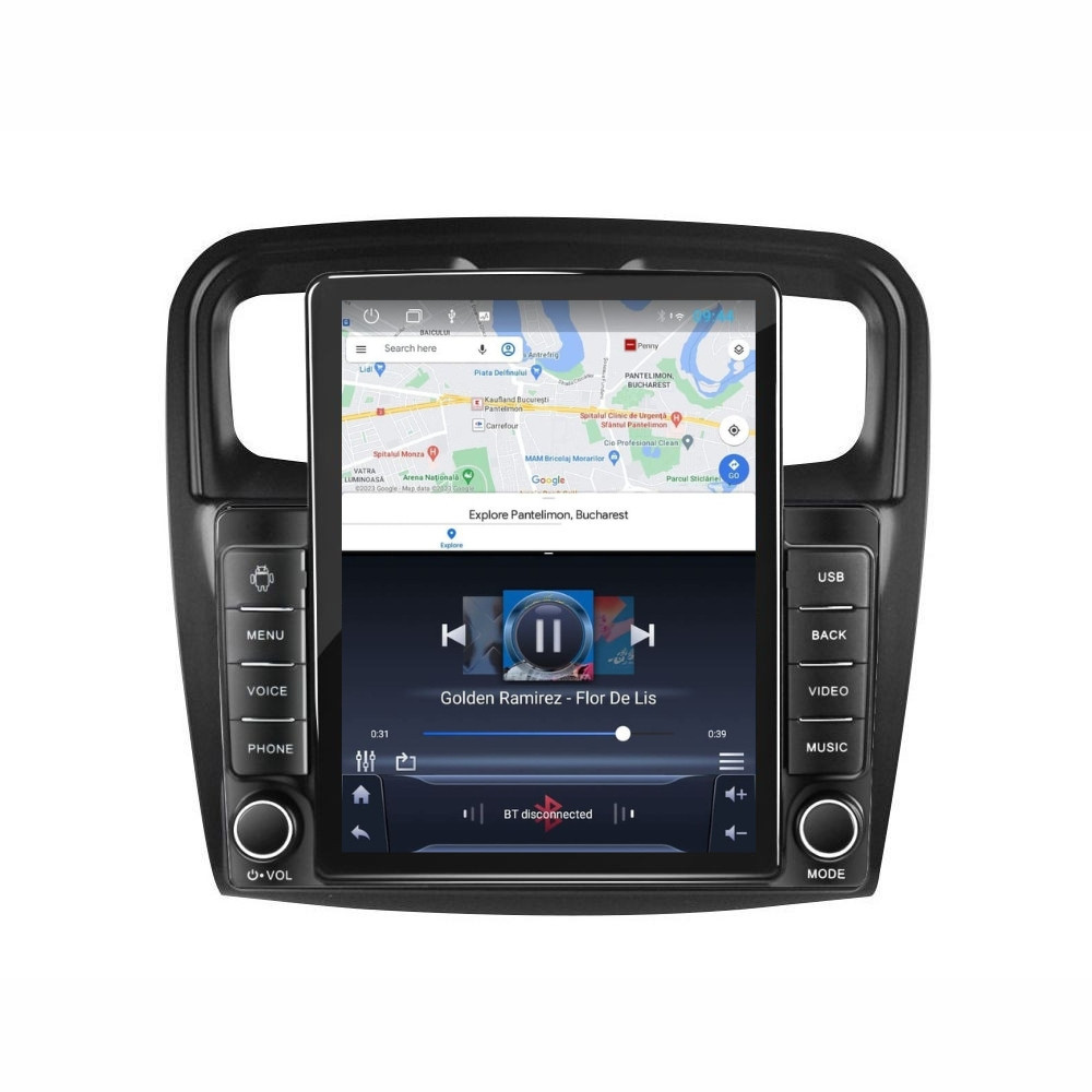 Navigatie dedicata cu Android Dacia Logan II 2012 - 2020, 1GB RAM, Radio GPS Dual Zone, Touchscreen IPS 9.7