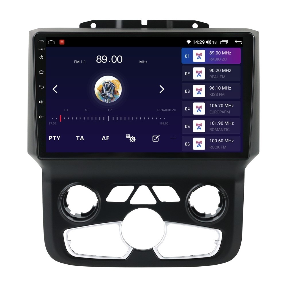 Navigatie dedicata cu Android Dodge RAM 2013 - 2018, clima automata, 2GB RAM, Radio GPS Dual Zone, Display HD QLED 9