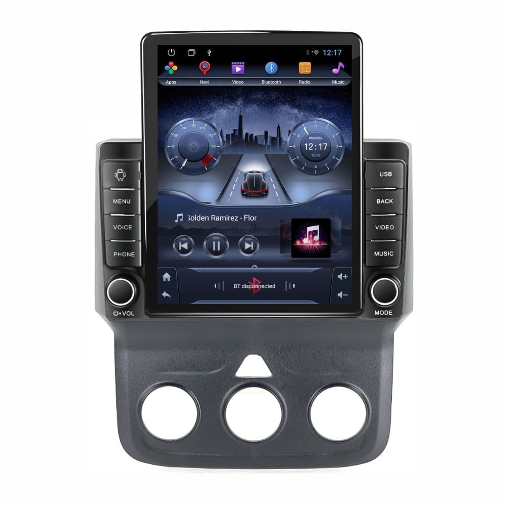 Navigatie dedicata cu Android Dodge RAM 2013 - 2018, clima manuala, 2GB RAM, Radio GPS Dual Zone, Touchscreen IPS 9.7