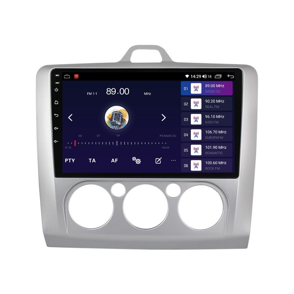 Navigatie dedicata cu Android Ford Focus II 2004 - 2011, clima manuala, 2GB RAM, Radio GPS Dual Zone, Display HD QLED 9