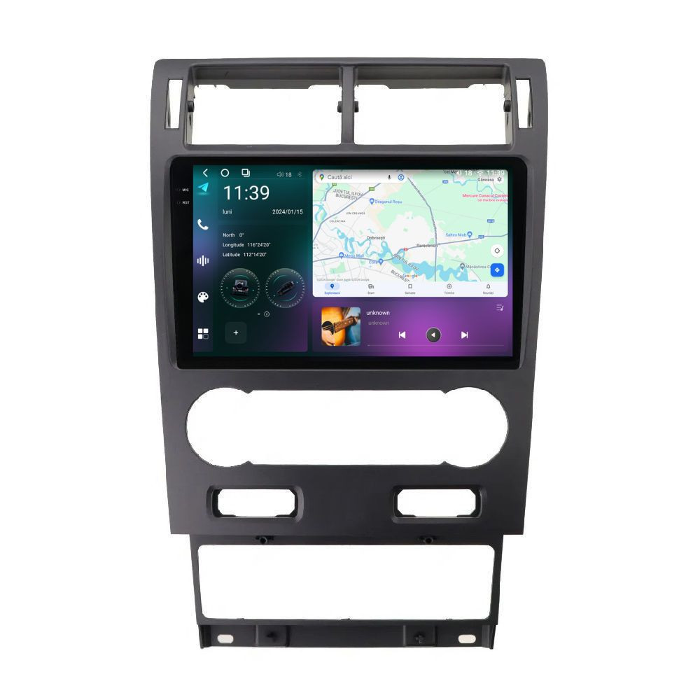 Navigatie dedicata cu Android Ford Mondeo III 2000 - 2007, clima automata, 12GB RAM, Radio GPS Dual Zone, Display 2K QLED 9.5