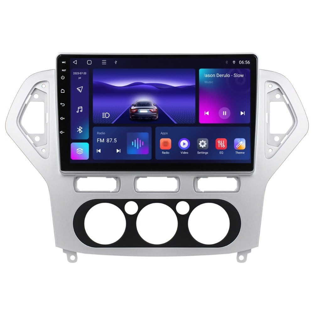 Navigatie dedicata cu Android Ford Mondeo IV 2007 - 2011, clima manuala, 3GB RAM, Radio GPS Dual Zone, Display HD QLED 10