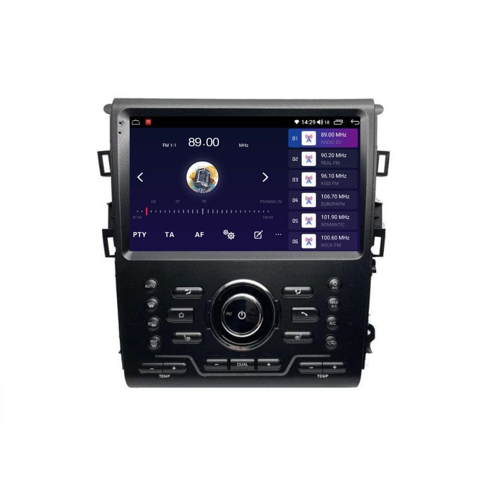 Navigatie dedicata cu Android Ford Mondeo V dupa 2014 cu navigatie originala, 2GB RAM, Radio GPS Dual Zone, Display HD QLED 9