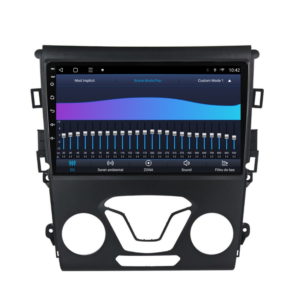 Navigatie dedicata cu Android Ford Mondeo V dupa 2014 fara navigatie originala, 2GB RAM, Radio GPS Dual Zone, Display HD QLED 9