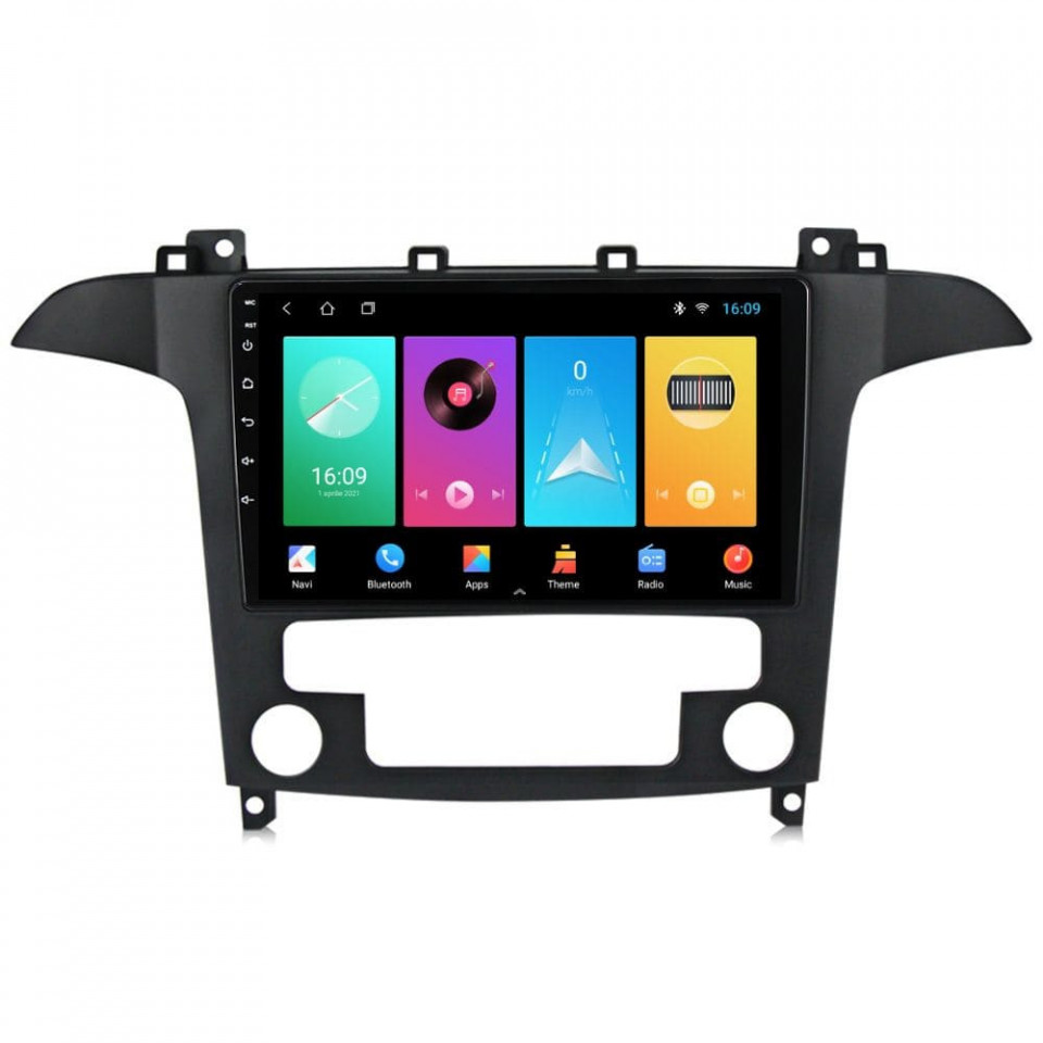 Navigatie dedicata cu Android Ford S-Max I / Galaxy II 2006 - 2015, clima automata, 2GB RAM, Radio GPS Dual Zone, Display HD IPS 9