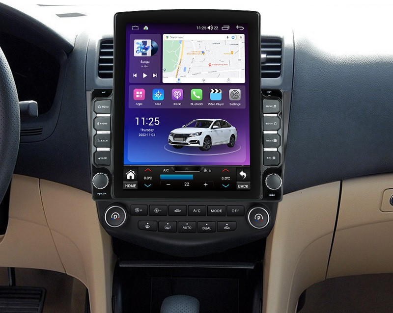 Navigatie dedicata cu Android Honda Accord VII 2003 - 2008 benzina, 8GB RAM, Radio GPS Dual Zone, Touchscreen IPS 9.7