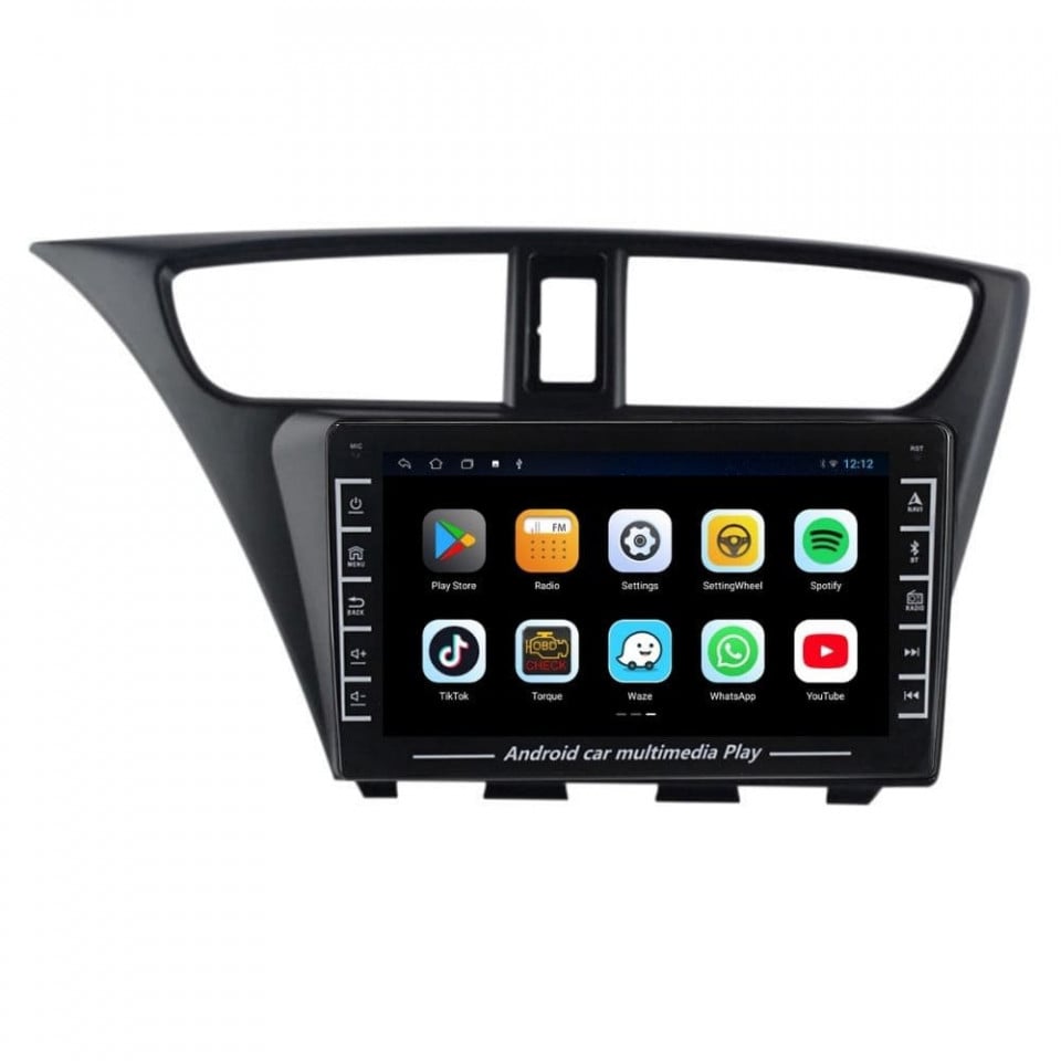 Navigatie dedicata cu Android Honda Civic IX Hatchback 2011 - 2015, 1GB RAM, Radio GPS Dual Zone, Display HD IPS 8