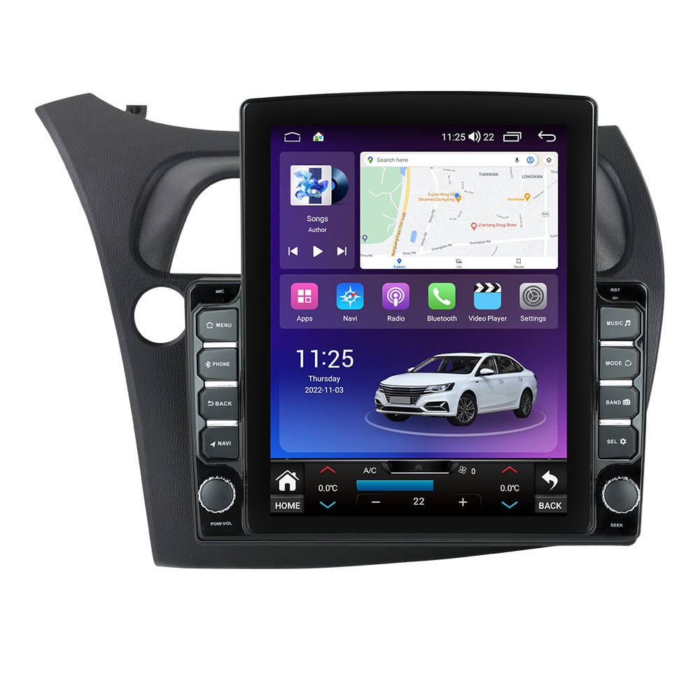 Navigatie dedicata cu Android Honda Civic VIII Hatchback 2006 - 2011, 8GB RAM, Radio GPS Dual Zone, Touchscreen IPS 9.7