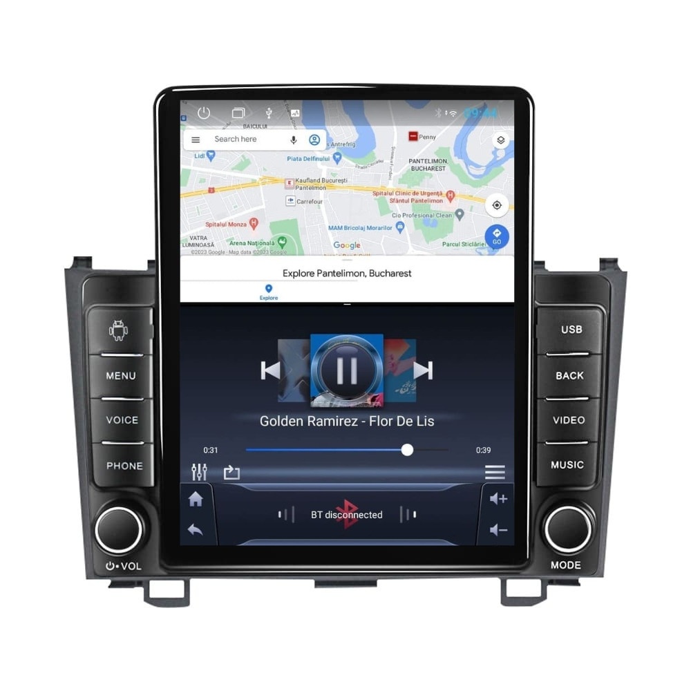 Navigatie dedicata cu Android Honda CR-V III 2006 - 2012, 1GB RAM, Radio GPS Dual Zone, Touchscreen IPS 9.7" HD tip Tesla, Internet Wi-Fi, Bluetooth, MirrorLink, USB - Imagine 3