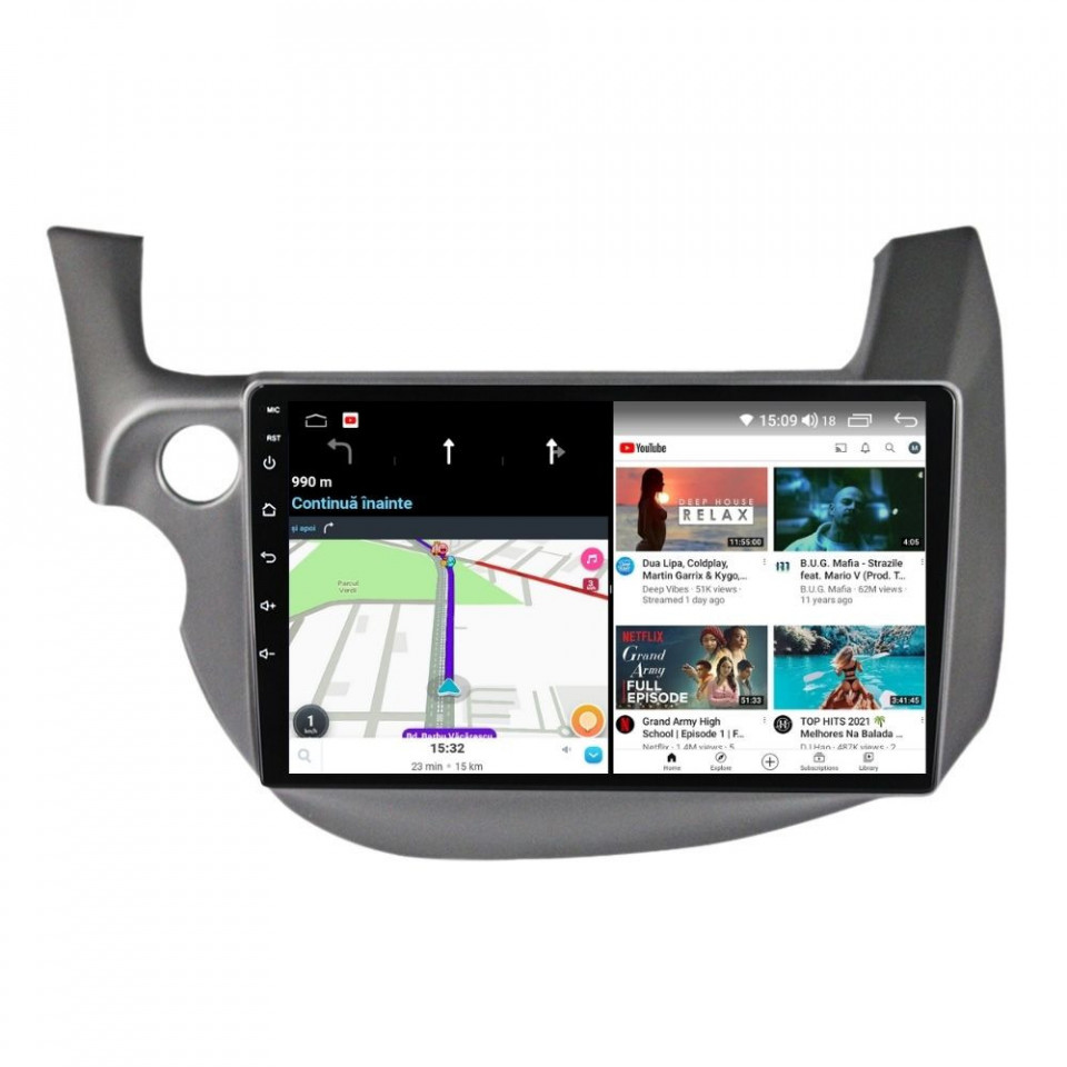 Navigatie dedicata cu Android Honda Jazz III 2007 - 2013, 8GB RAM, Radio GPS Dual Zone, Display HD QLED 10" Touchscreen, Internet Wi-Fi si slot SIM 4G, Bluetooth, MirrorLink, USB - Imagine 6