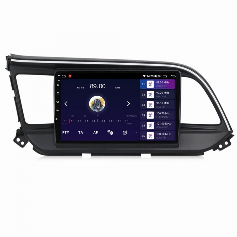 Navigatie dedicata cu Android Hyundai Elantra VI 2019 - 2020, 8GB RAM, Radio GPS Dual Zone, Display HD QLED 9